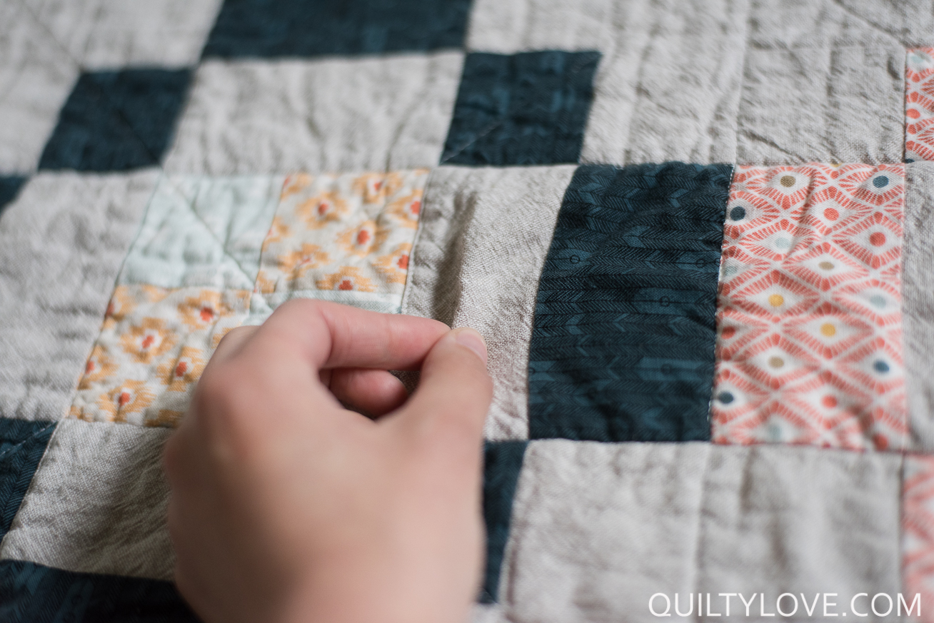 Quilting successfully with Essex Linen Fabric - Quilty Love