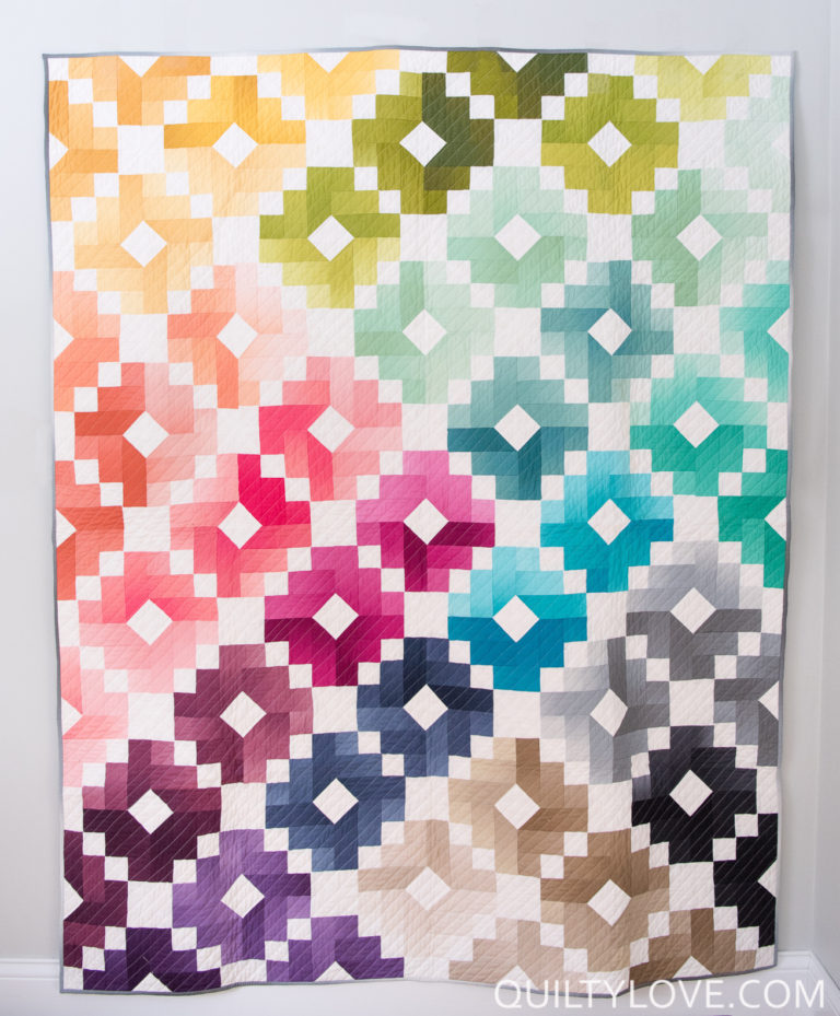 Ombre Gems Quilt Pattern - Quilty Love