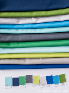 stack of kona cotton solids