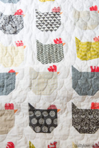 chicken quilt by emily of quiltylove