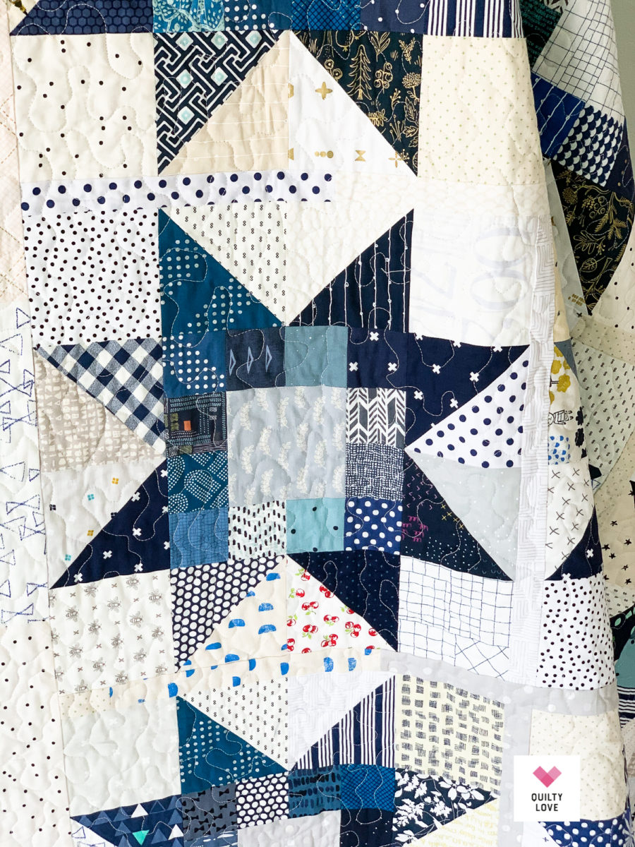 Quilty Stars Quilt - the happy scrappy one - Quilty Love