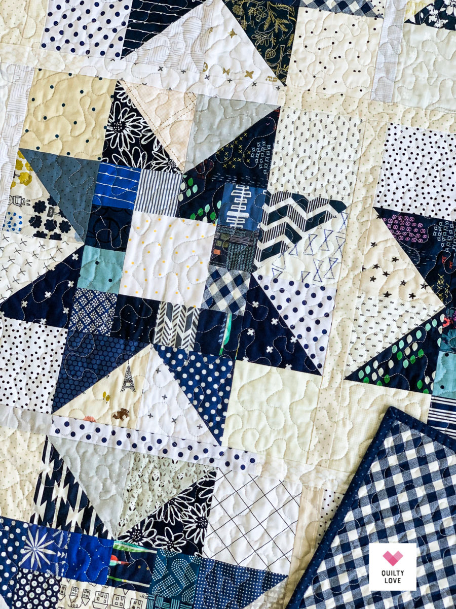 Quilty Stars Quilt - the happy scrappy one - Quilty Love