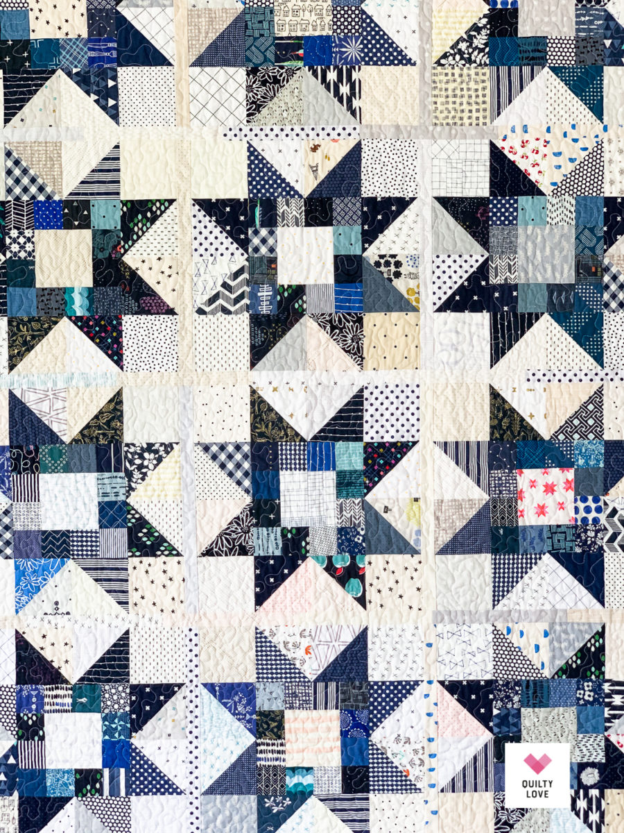 Quilty Stars Quilt - the happy scrappy one - Quilty Love