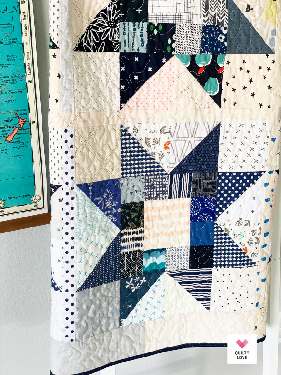 Quilty Stars Quilt - the happy scrappy one - Quilty Love