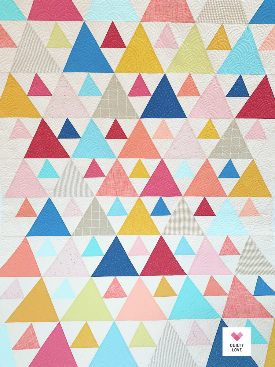 Quilty Love Palette Picks Triangle Peaks quilt - Quilty Love