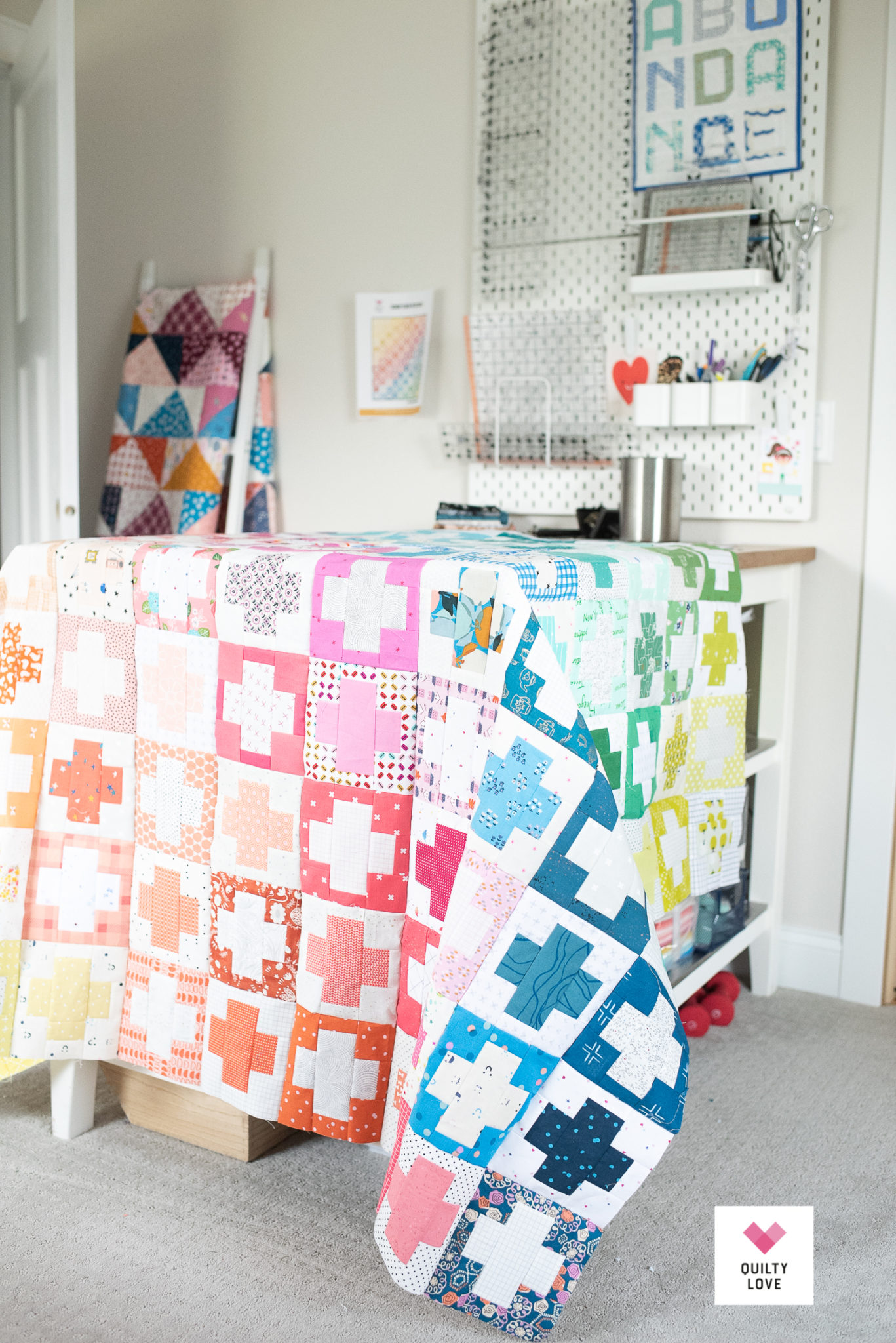 Free Scrap Stash Plus Quilt pattern Quilty Love