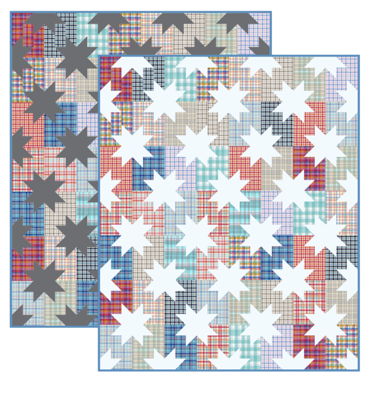 Flannel Star Pop quilt - Quilty Love