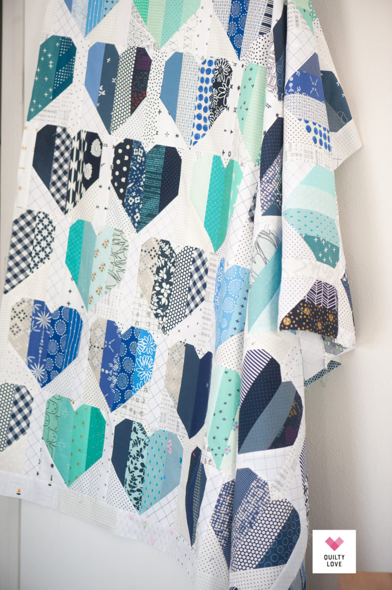 Scrappy Infinite Hearts Quilt - Quilty Love