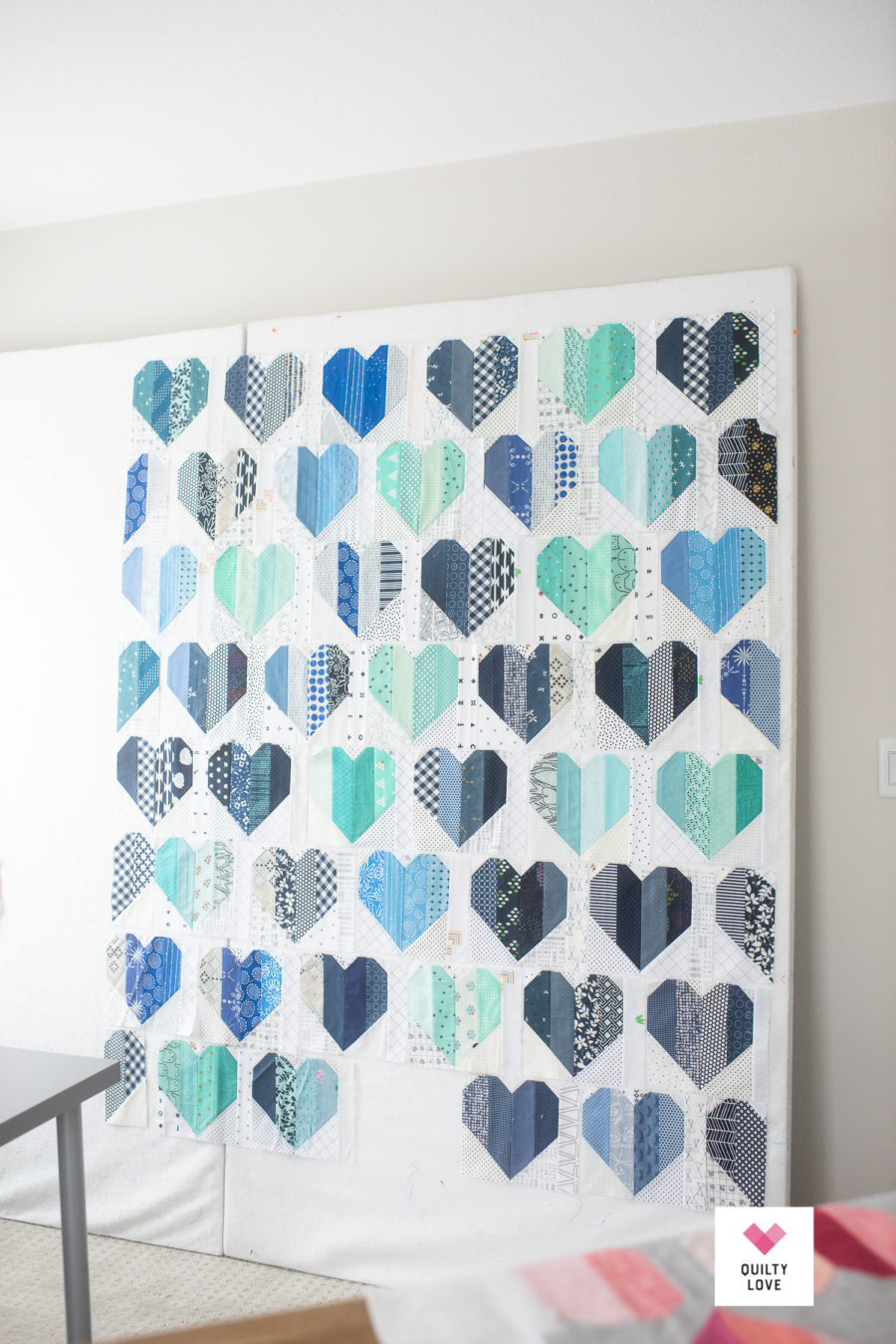 Scrappy Infinite Hearts Quilt - Quilty Love