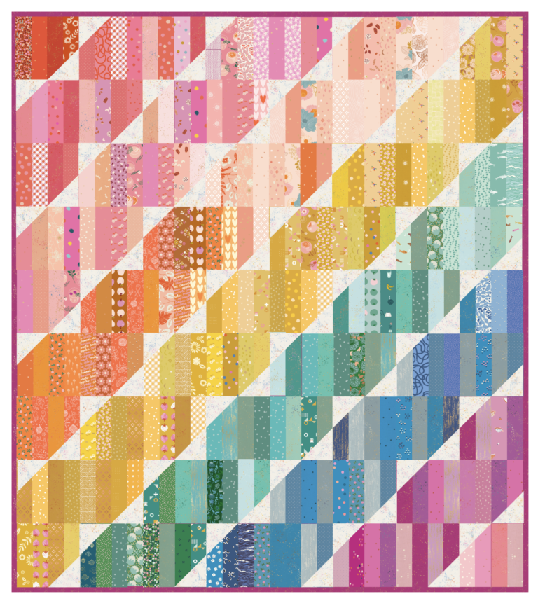 Nantucket Summer Happy Stripes Quilt Quilty Love