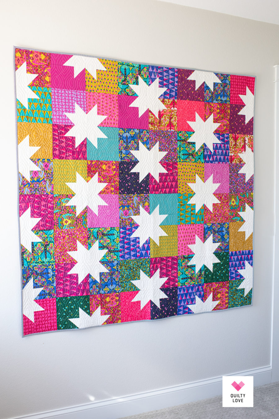 The Alison Glass Star Pop II quilt Quilty Love